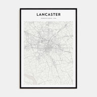 Lancaster, Pennsylvania Map Portrait Poster