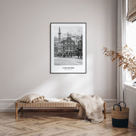 Lancaster, Pennsylvania Portrait B&W Poster