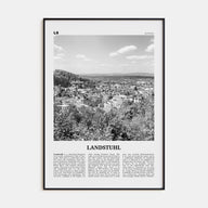 Landstuhl Travel B&W Poster