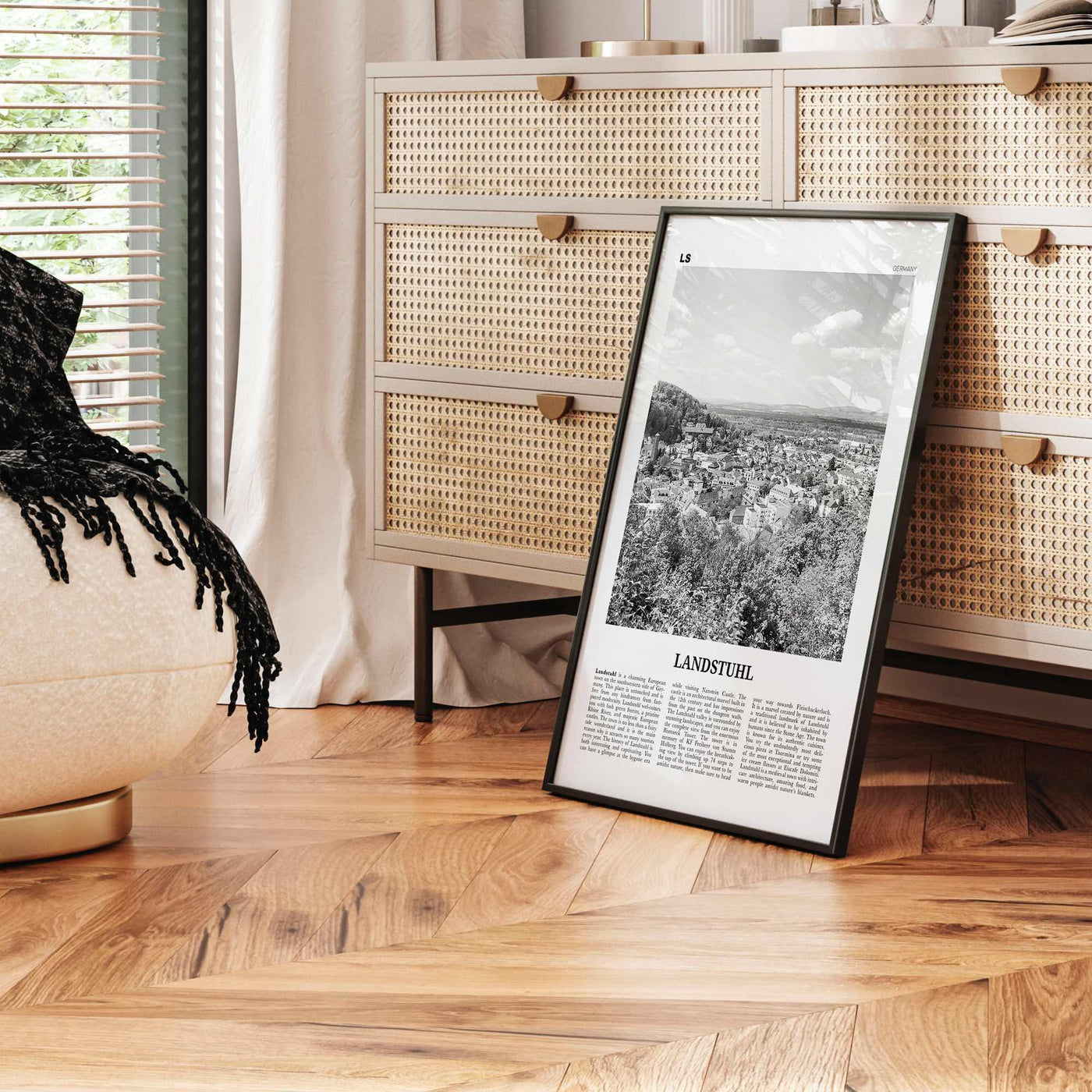 Landstuhl Print Black and White, Landstuhl Wall Art, Landstuhl Poster, Landstuhl Photo, Landstuhl Wall Décor,
