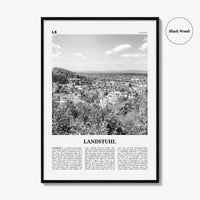 Landstuhl Print Black and White, Landstuhl Wall Art, Landstuhl Poster, Landstuhl Photo, Landstuhl Wall Décor,