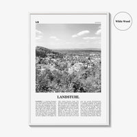 Landstuhl Print Black and White, Landstuhl Wall Art, Landstuhl Poster, Landstuhl Photo, Landstuhl Wall Décor,