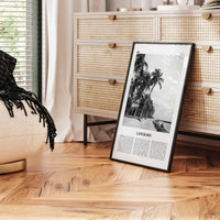 Langkawi Print Black and White, Langkawi Wall Art, Langkawi Poster, Langkawi Photo, Langkawi Wall Décor, Langkawi Map, Malaysia