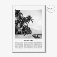 Langkawi Print Black and White, Langkawi Wall Art, Langkawi Poster, Langkawi Photo, Langkawi Wall Décor, Langkawi Map, Malaysia