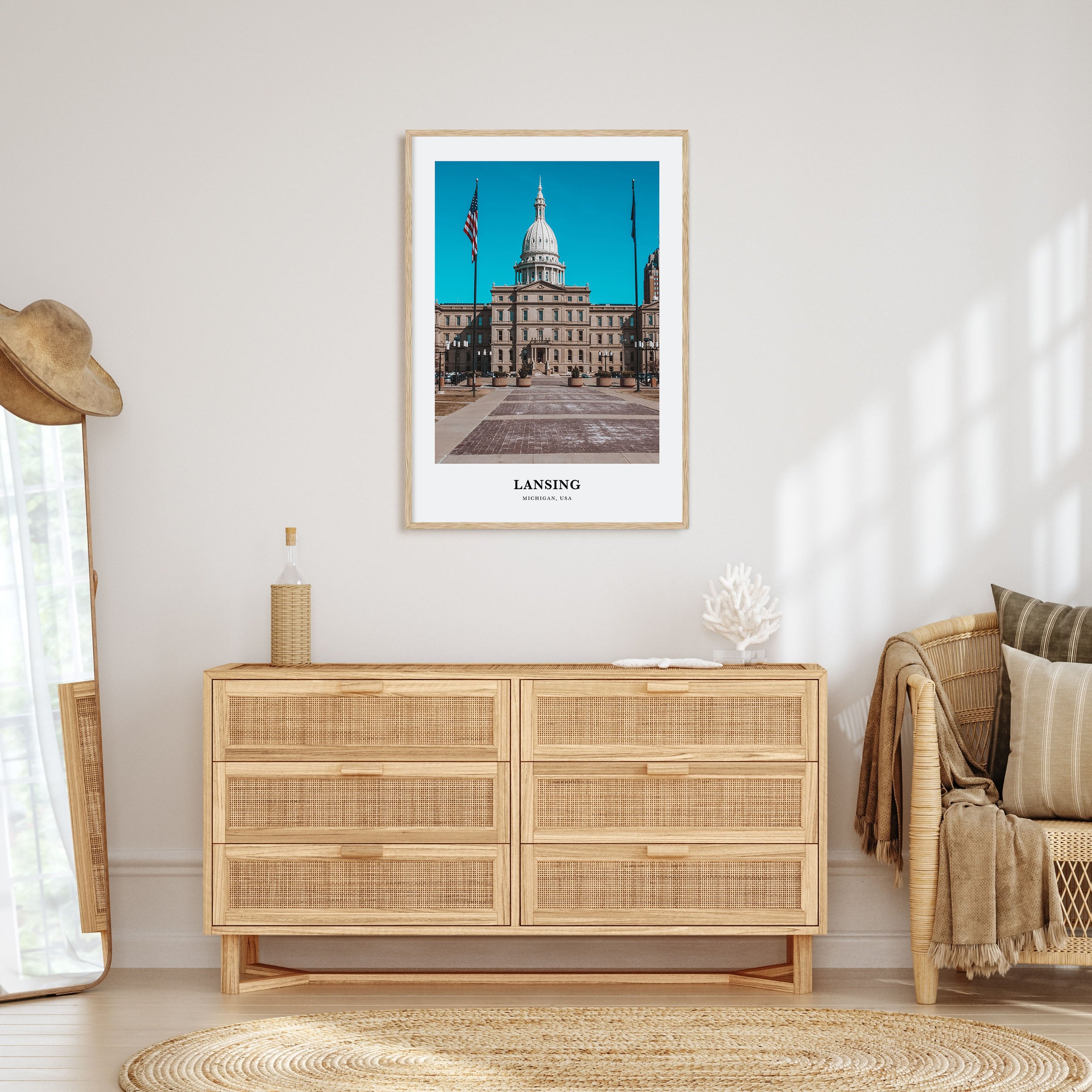 Lansing Portrait Color No 1 Poster