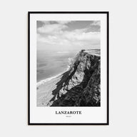 Lanzarote Portrait B&W Poster
