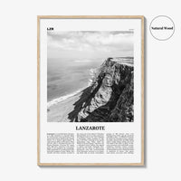 Lanzarote Print Black and White, Lanzarote Wall Art, Lanzarote Poster, Lanzarote Photo, Canary, Spain, Canarias, España, Lanza, Europe