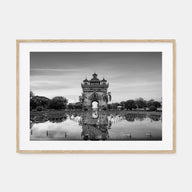 Laos Landscape B&W Poster