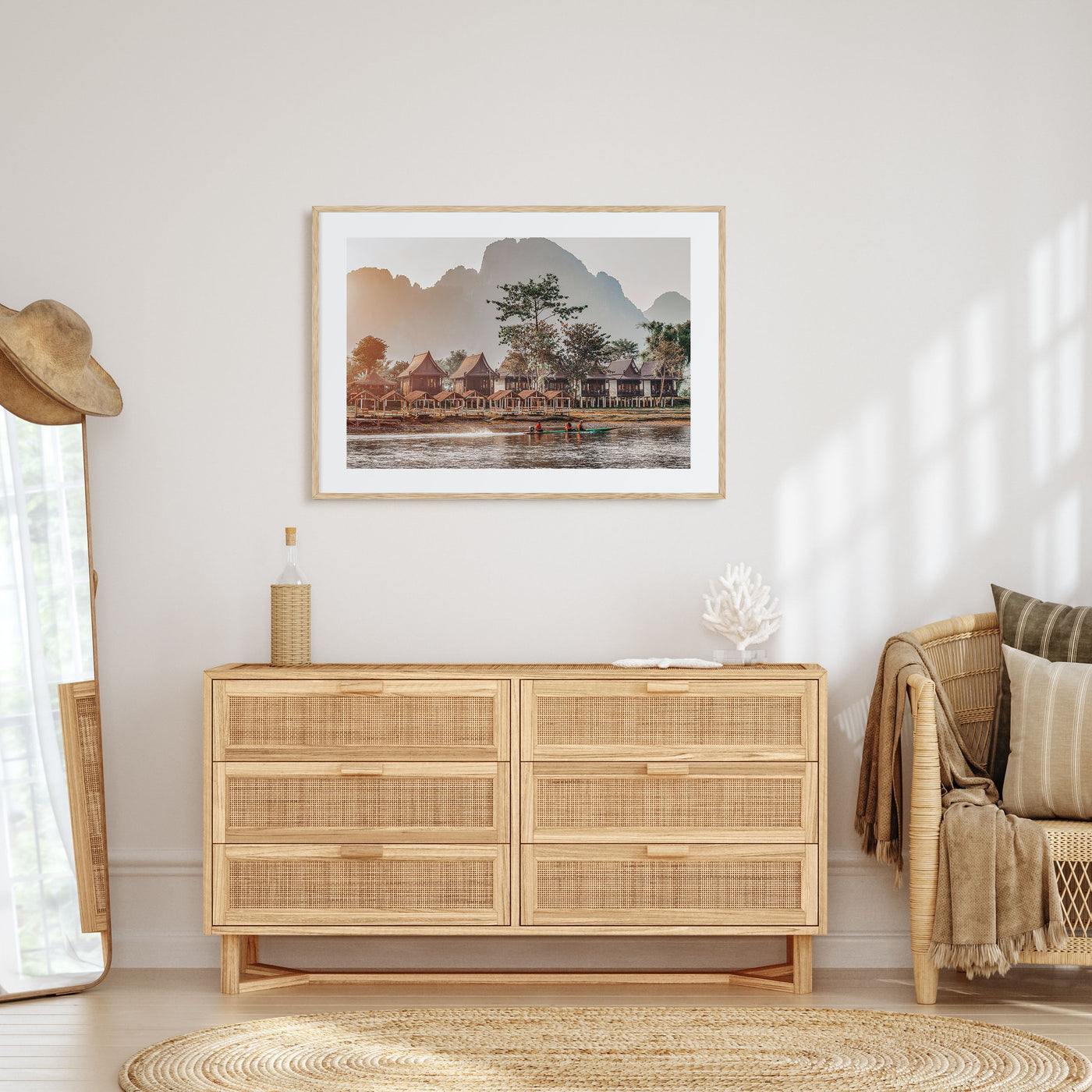 Laos Landscape Color Poster