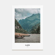 Laos Portrait Color Poster
