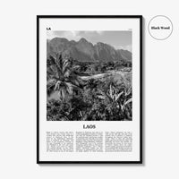 Laos Print Black and White No 2, Laos Wall Art, Laos Poster, Laos Photo, Laos Wall Decor, Lāo, Lao People's, Vientiane, Asia