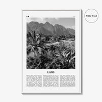Laos Print Black and White No 2, Laos Wall Art, Laos Poster, Laos Photo, Laos Wall Decor, Lāo, Lao People's, Vientiane, Asia