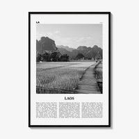 Laos Print Black and White No 3, Laos Wall Art, Laos Poster, Laos Photo, Laos Wall Decor, Lāo, Lao People's, Vientiane, Asia