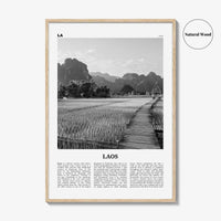 Laos Print Black and White No 3, Laos Wall Art, Laos Poster, Laos Photo, Laos Wall Decor, Lāo, Lao People's, Vientiane, Asia
