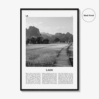 Laos Print Black and White No 3, Laos Wall Art, Laos Poster, Laos Photo, Laos Wall Decor, Lāo, Lao People's, Vientiane, Asia