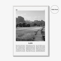 Laos Print Black and White No 3, Laos Wall Art, Laos Poster, Laos Photo, Laos Wall Decor, Lāo, Lao People's, Vientiane, Asia
