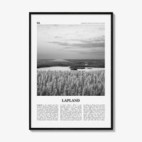Lapland Print Black and White, Lapland Wall Art, Lapland Poster, Lapland Photo, Lapland Wall Décor, Lapland Map, Norway, Sweden, Finland
