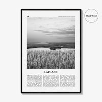 Lapland Print Black and White, Lapland Wall Art, Lapland Poster, Lapland Photo, Lapland Wall Décor, Lapland Map, Norway, Sweden, Finland