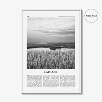 Lapland Print Black and White, Lapland Wall Art, Lapland Poster, Lapland Photo, Lapland Wall Décor, Lapland Map, Norway, Sweden, Finland