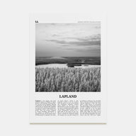 Lapland Travel B&W Poster