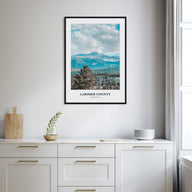 Larimer County Portrait Color Poster