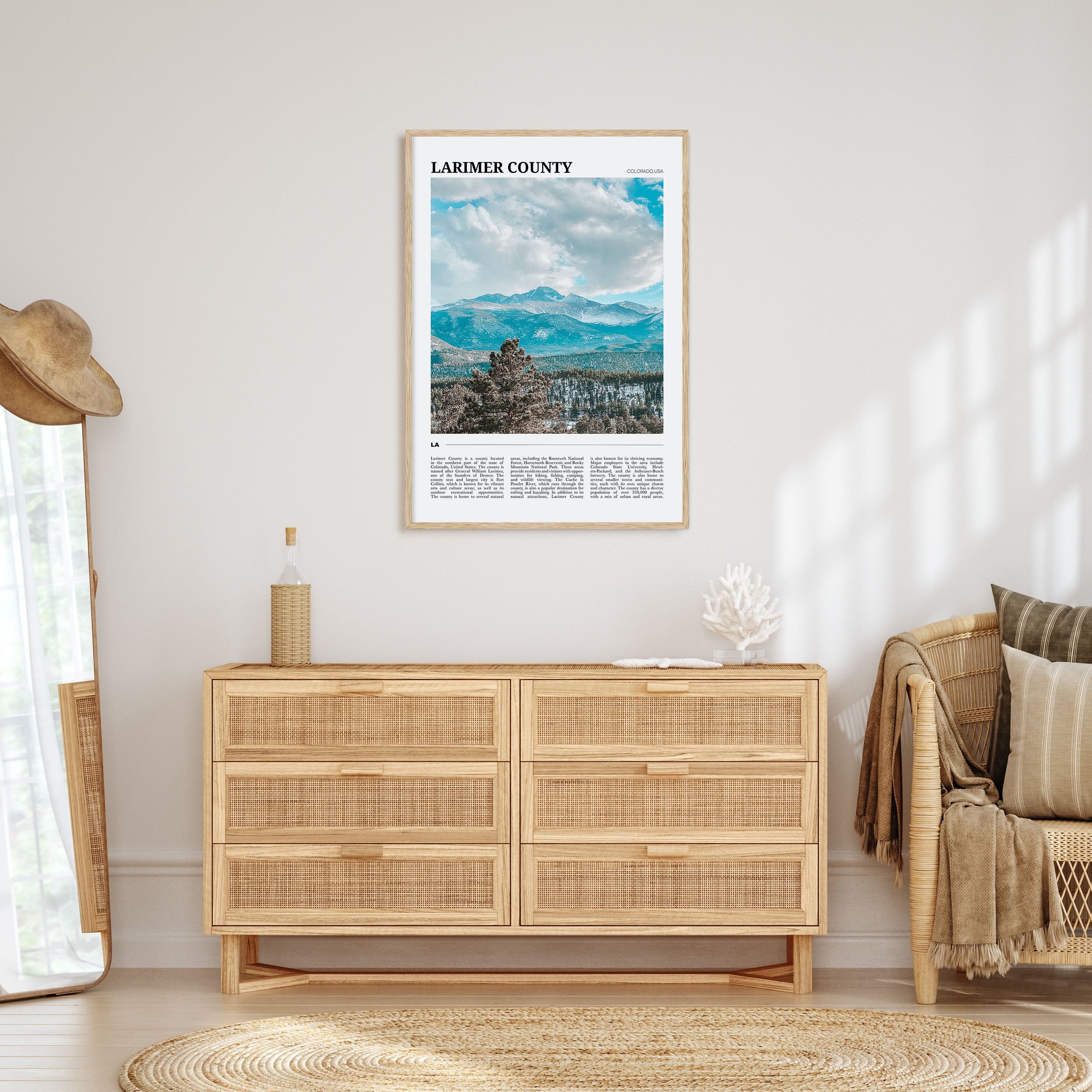 Larimer County Travel Color Poster