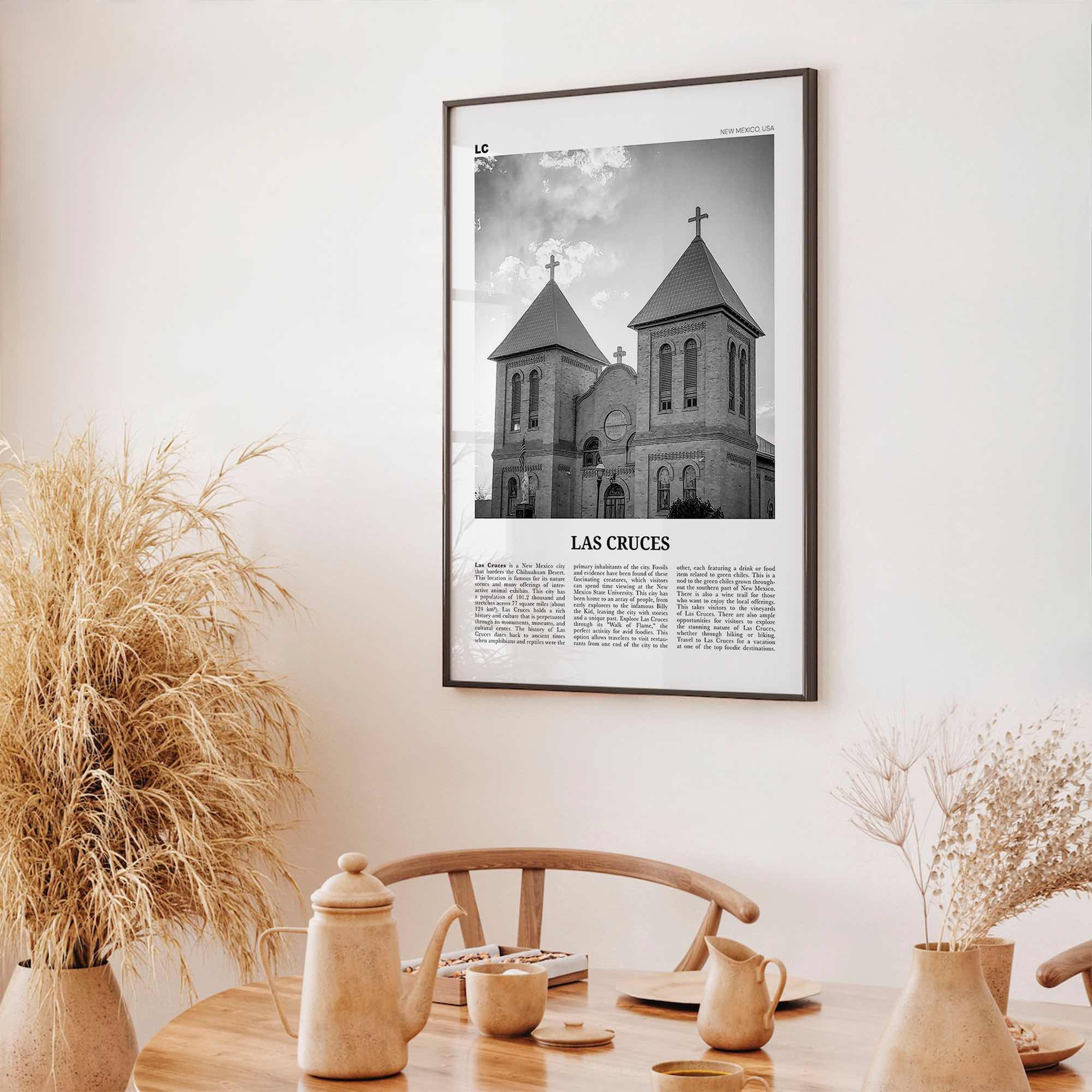 Las Cruces Print Black and White, Las Cruces Wall Art, Las Cruces Poster, Las Cruces Photo, Las Cruces Wall Décor, New Mexico, USA