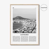 Las Palmas Print Black and White, Las Palmas Wall Art, Las Palmas Poster, Las Palmas Photo, Las Palmas Décor, Gran Canaria, Spain, España