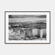 Las Vegas Landscape B&W Poster