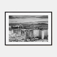 Las Vegas Landscape B&W Poster