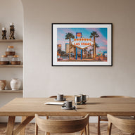 Las Vegas Landscape Color Poster