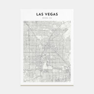 Las Vegas Map Portrait Poster