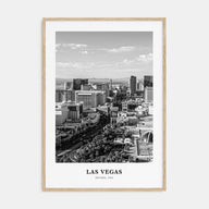 Las Vegas Portrait B&W No 2 Poster
