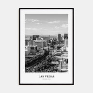 Las Vegas Portrait B&W No 2 Poster