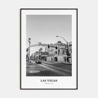 Las Vegas Portrait B&W No 3 Poster