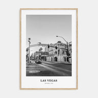 Las Vegas Portrait B&W No 3 Poster