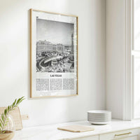 Las Vegas Print Black and White No 1, Las Vegas Wall Art, Las Vegas Poster, Las Vegas Photo, Bellagio, Nevada, USA, United States