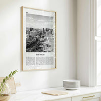 Las Vegas Print Black and White No 2, Las Vegas Wall Art, Las Vegas Poster, Las Vegas Photo, Bellagio, Nevada, USA, United States
