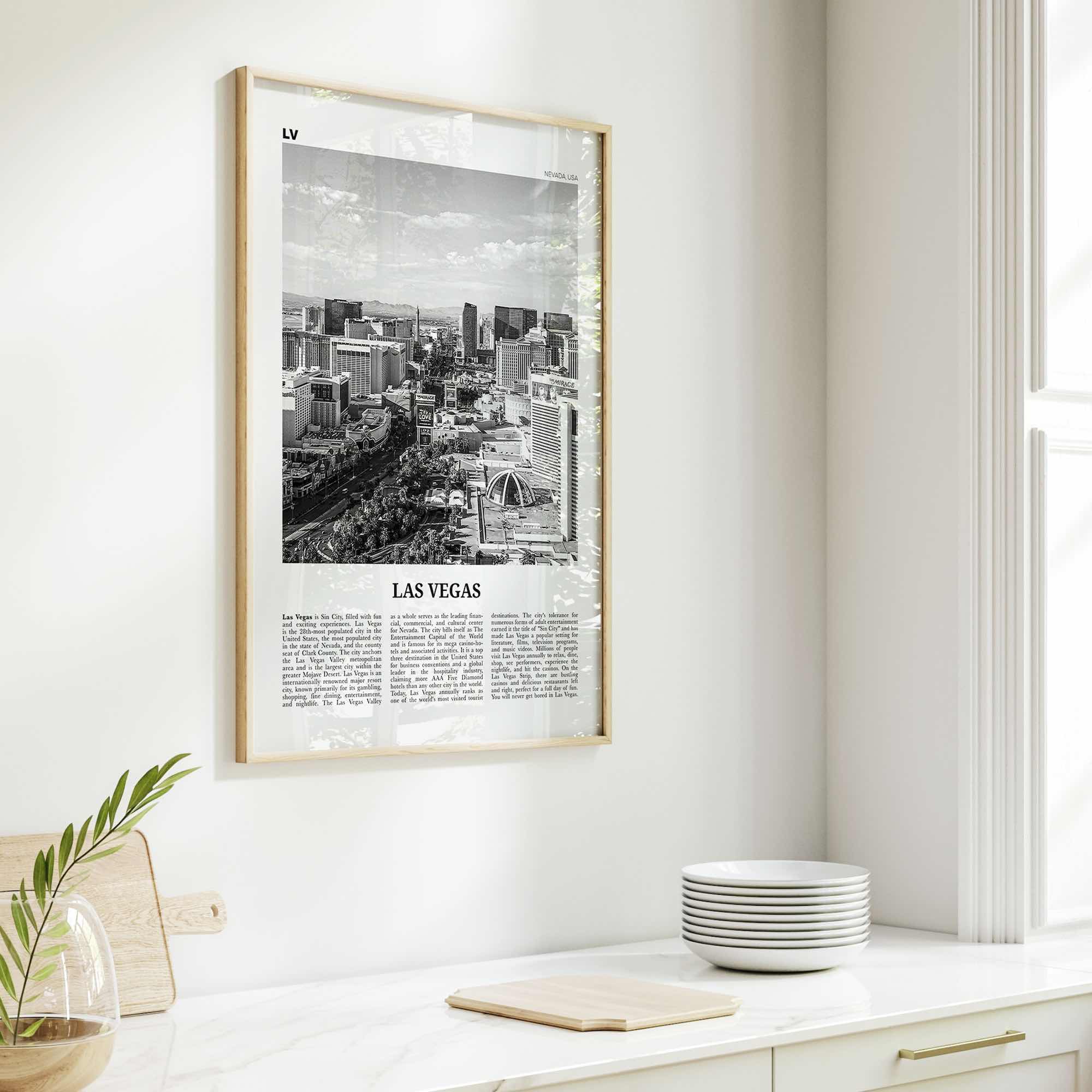 Las Vegas Print Black and White No 2, Las Vegas Wall Art, Las Vegas Poster, Las Vegas Photo, Bellagio, Nevada, USA, United States