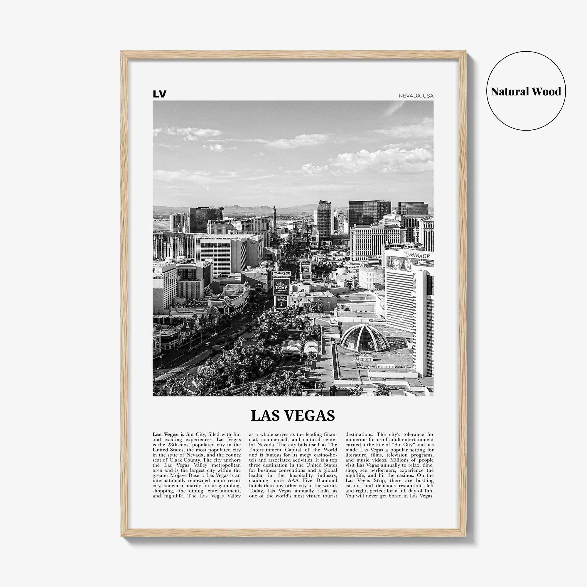 Las Vegas Print Black and White No 2, Las Vegas Wall Art, Las Vegas Poster, Las Vegas Photo, Bellagio, Nevada, USA, United States