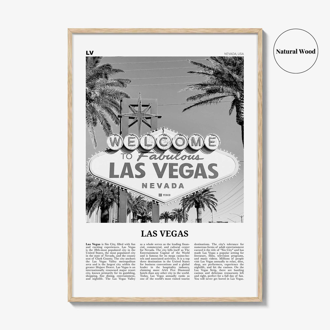 Las Vegas Print Black and White No 3, Las Vegas Wall Art, Las Vegas Poster, Las Vegas Photo, Bellagio, Nevada, USA, United States