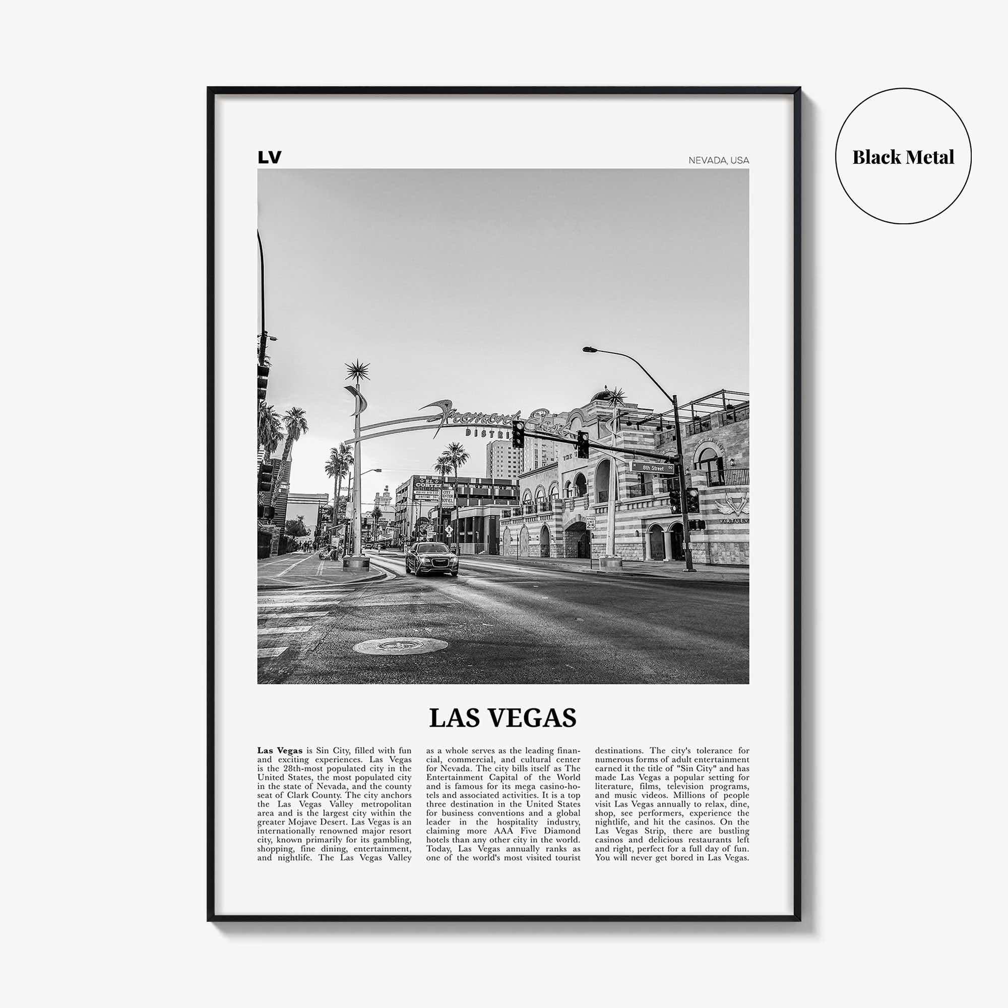 Las Vegas Print Black and White No 4, Las Vegas Wall Art, Las Vegas Poster, Las Vegas Photo, Bellagio, Nevada, USA, United States