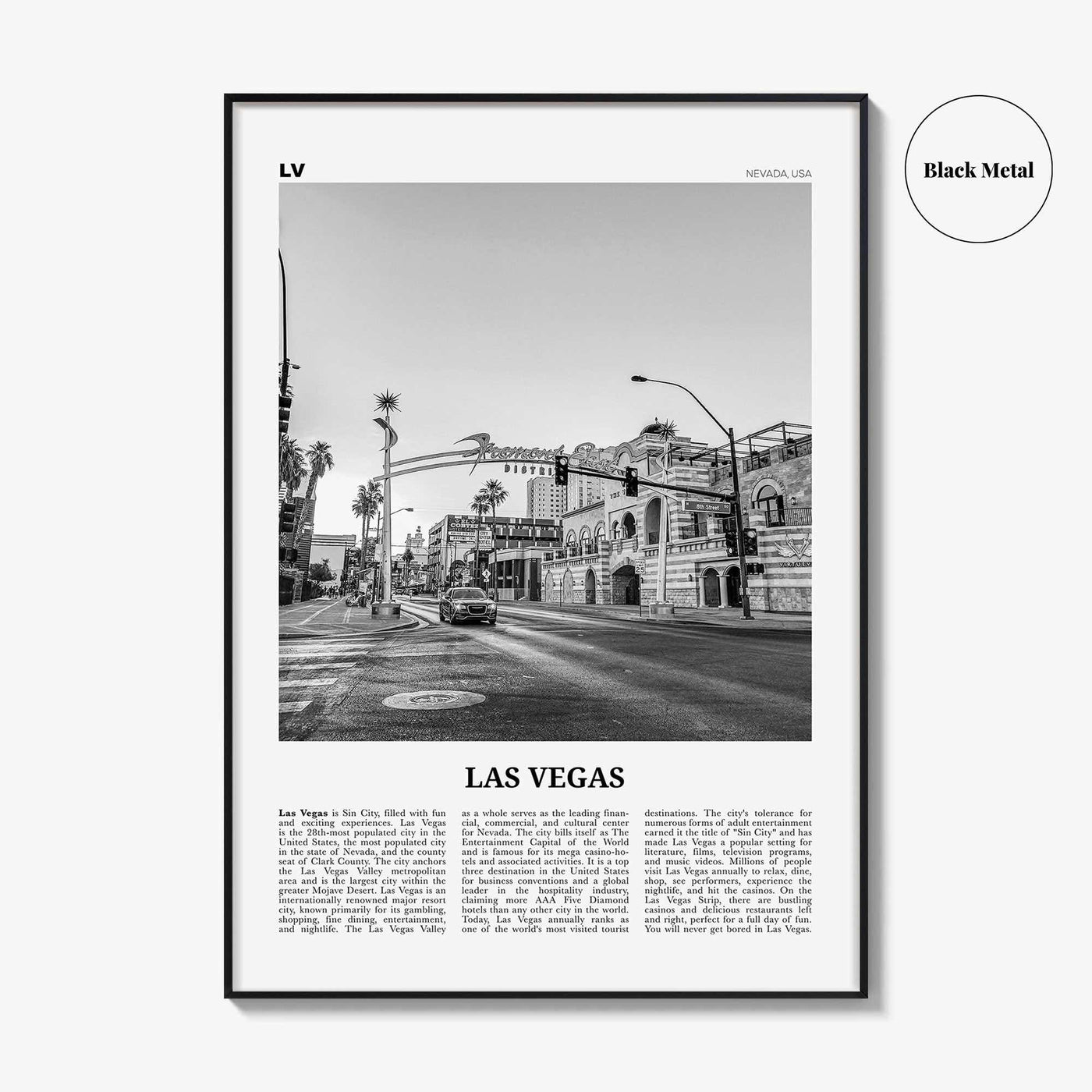 Las Vegas Print Black and White No 4, Las Vegas Wall Art, Las Vegas Poster, Las Vegas Photo, Bellagio, Nevada, USA, United States