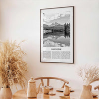 Lassen Peak Print Black and White, Lassen Peak Wall Art, Lassen Peak Poster, Lassen Peak Photo, Lassen Peak Wall Décor, California, USA
