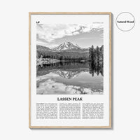 Lassen Peak Print Black and White, Lassen Peak Wall Art, Lassen Peak Poster, Lassen Peak Photo, Lassen Peak Wall Décor, California, USA