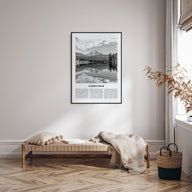Lassen Peak Travel B&W Poster