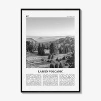 Lassen Volcanic National Park Print Black and White, Lassen Volcanic Wall Art, Lassen Volcanic Poster, Lassen Volcanic Photo, California