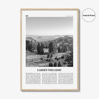 Lassen Volcanic National Park Print Black and White, Lassen Volcanic Wall Art, Lassen Volcanic Poster, Lassen Volcanic Photo, California