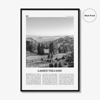 Lassen Volcanic National Park Print Black and White, Lassen Volcanic Wall Art, Lassen Volcanic Poster, Lassen Volcanic Photo, California