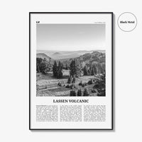 Lassen Volcanic National Park Print Black and White, Lassen Volcanic Wall Art, Lassen Volcanic Poster, Lassen Volcanic Photo, California